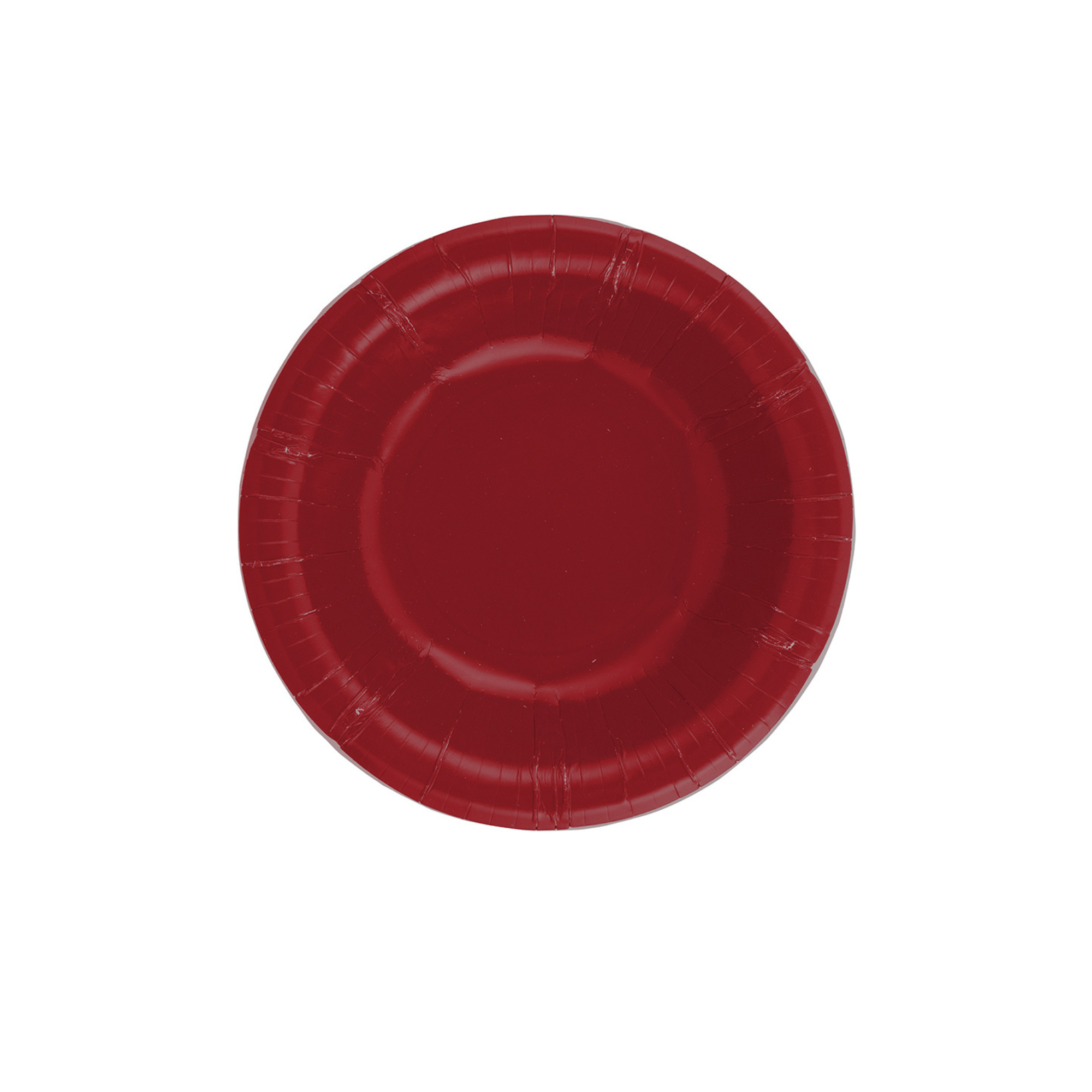 Piatto Carta Rosso Rubino  cm 24 pz8 a cf.