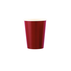 Bicchiere Carta  Rosso Rubino ml250 pz8 a cf.