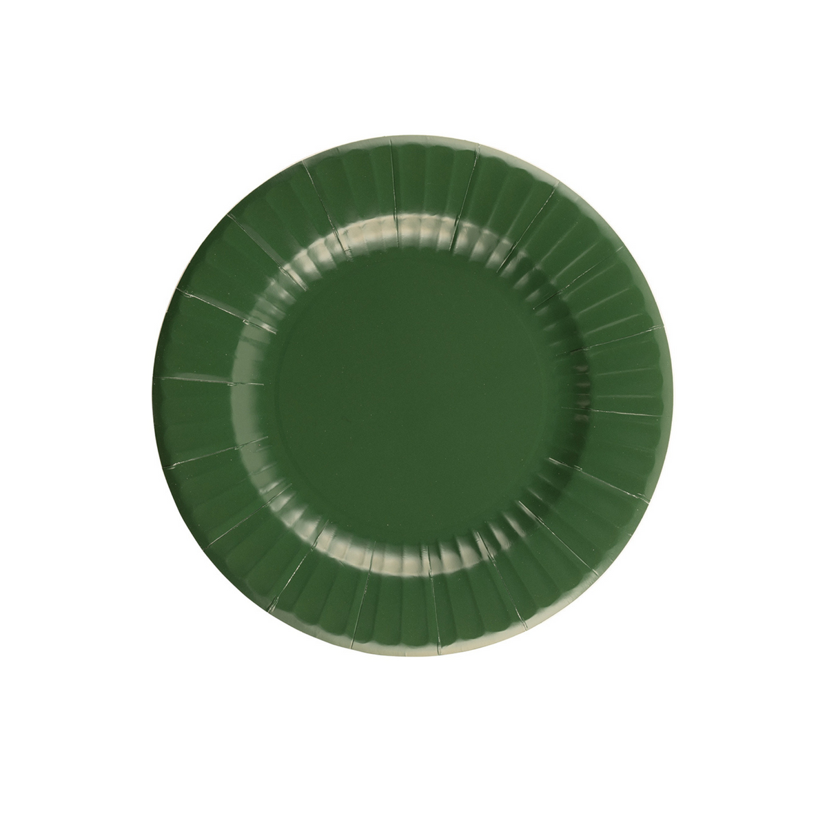 Piatto Carta Verde intenso cm21 pz8 a cf.