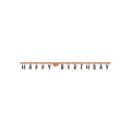 Festone Snodabile "Happy Birthday" Codette - Sprinkles cm300x18 pz1
