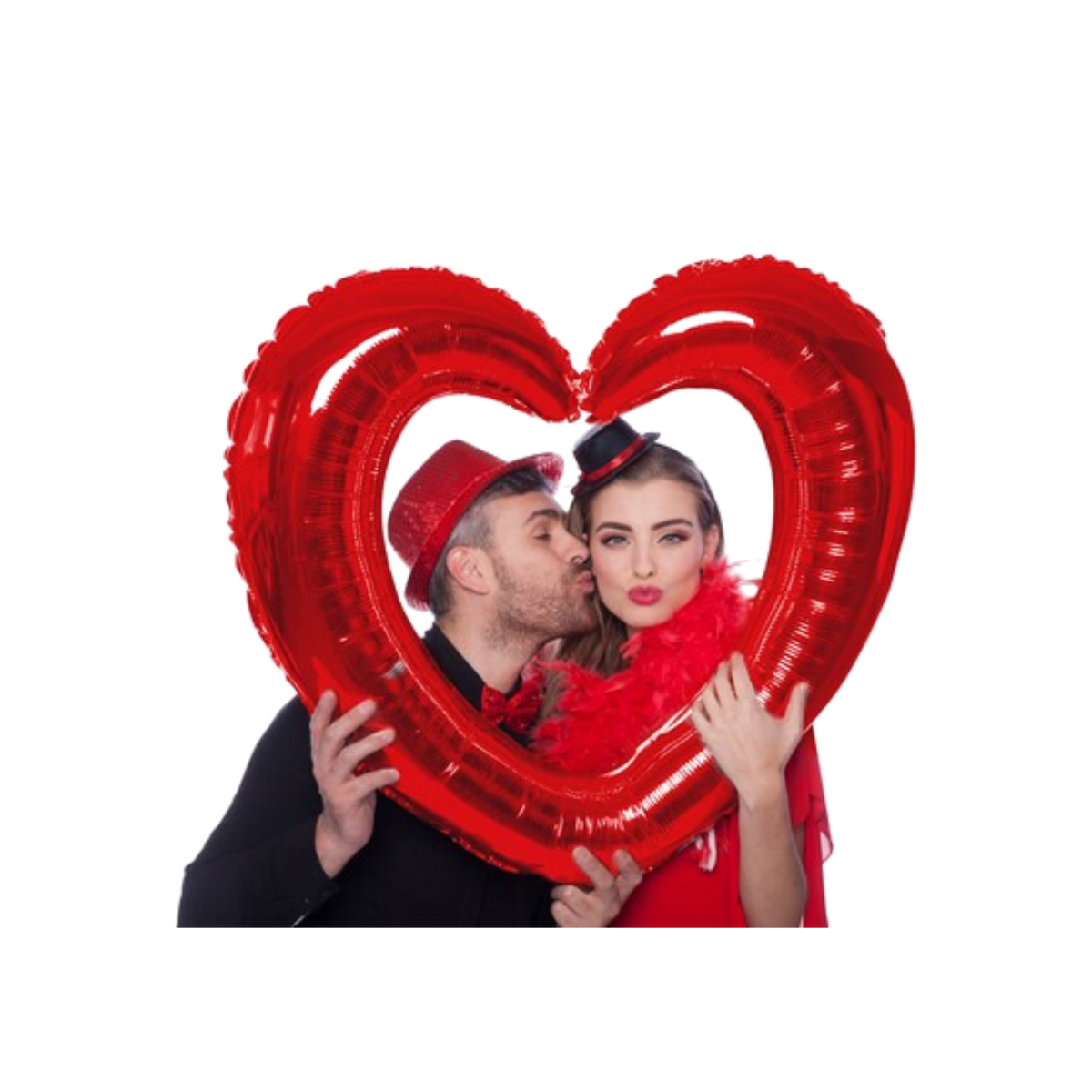 Pallone Foil Selfie Cuore Rosso cm80x70 pz1