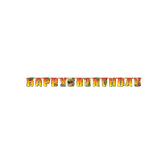 Festone Snodabile "Happy Birthday" Dinosauri Dino Blast cm220x18 pz1