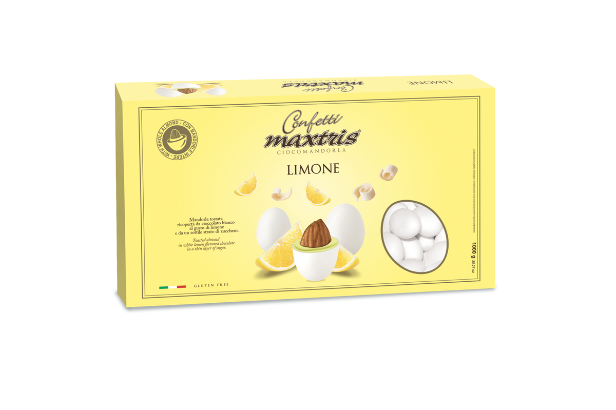 Confetti Maxtris Ciocomandorla Gusto Limone cf 1kg gluten free