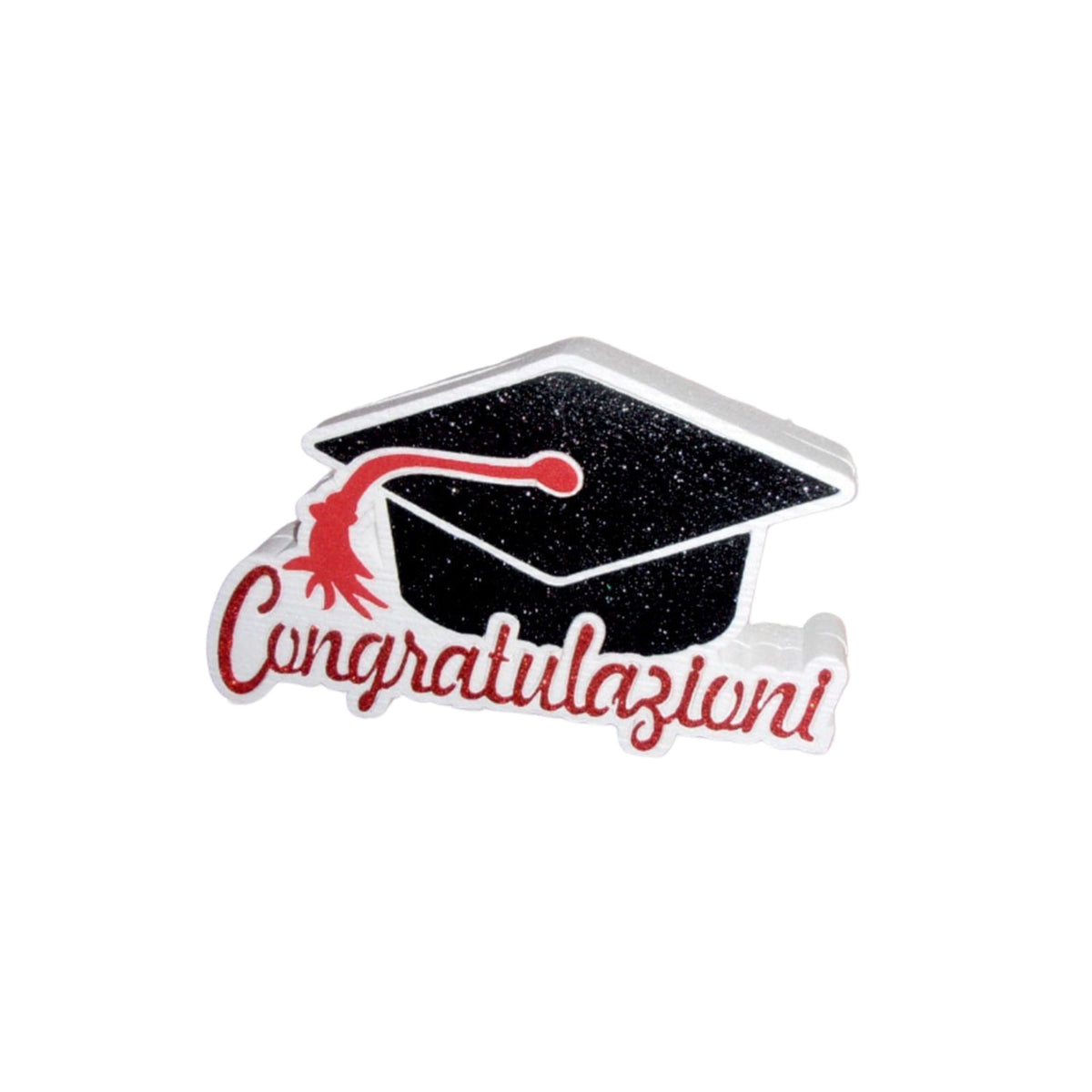 Decorazione Polistrirolo  Laurea "Congratulazioni"  cm 41x20x4 pz1