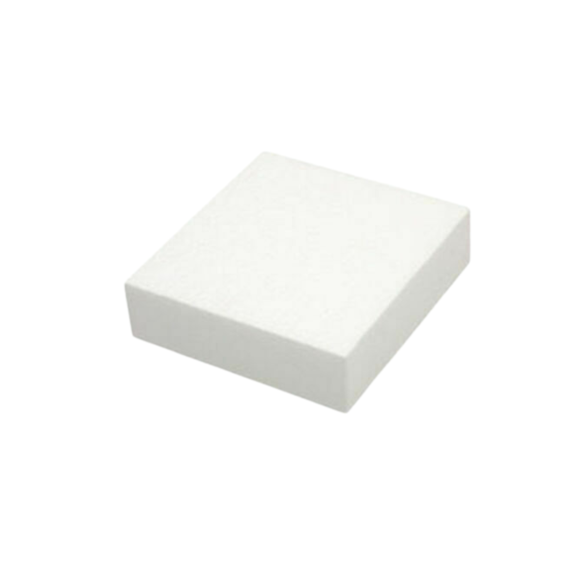 Base Polistirolo Quadrato Bianco Altezza cm 10   pz1