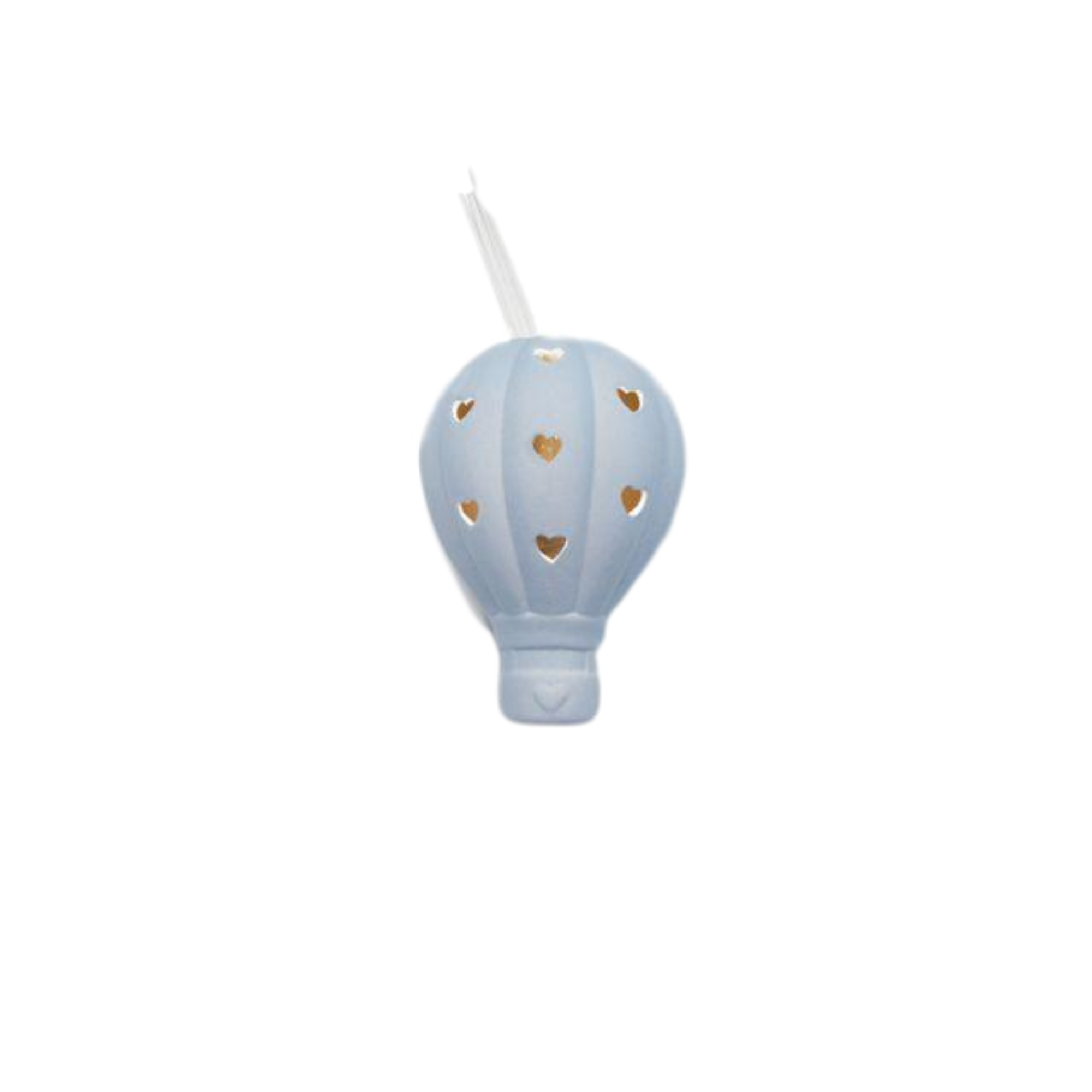 profumatore Mongolfiera  Porcellana Celeste cm 6x12 pz1