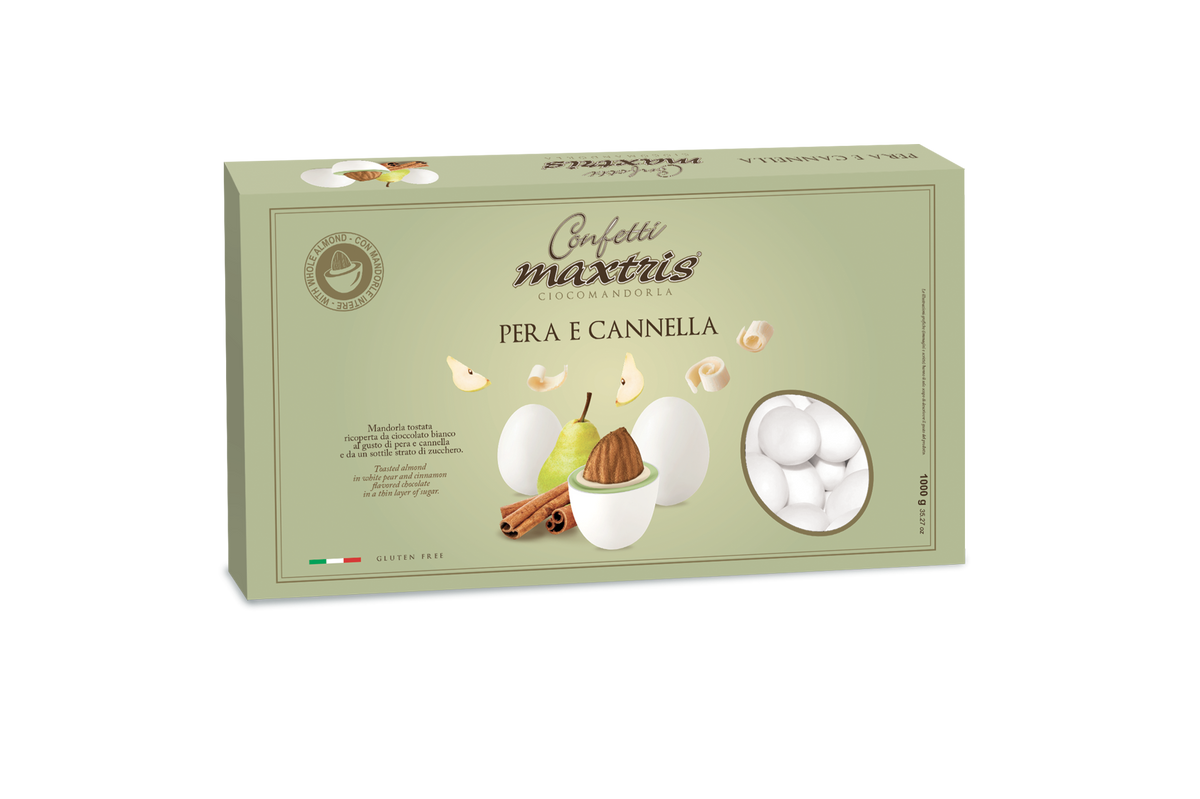 Confetti Maxtris Ciocomandorla Gusto Pera e Cannella cf 1kg gluten free